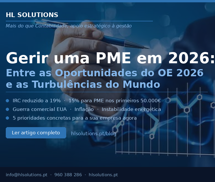 Gerir uma PME em 2026 nunca foi tão complexo, nem tão cheio de oportunidades.